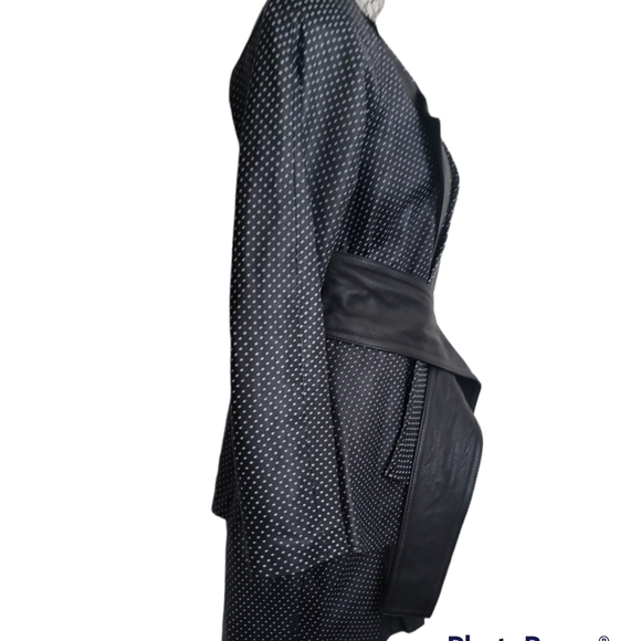 VTG Leather Skirt Suit - Picture 5 of 16